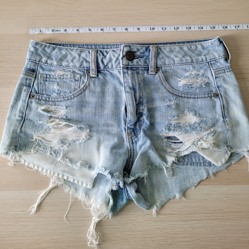 AE High-Waisted Denim Shorts